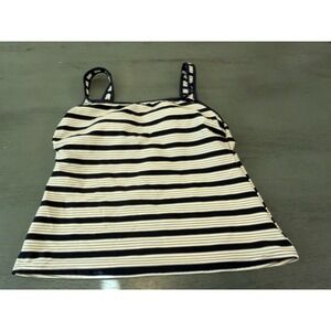 lue white gold BALTEX swimsuit top tankini size 12